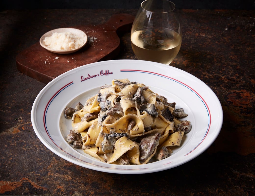 Truffle Mushrooms and Cream Pappardelle