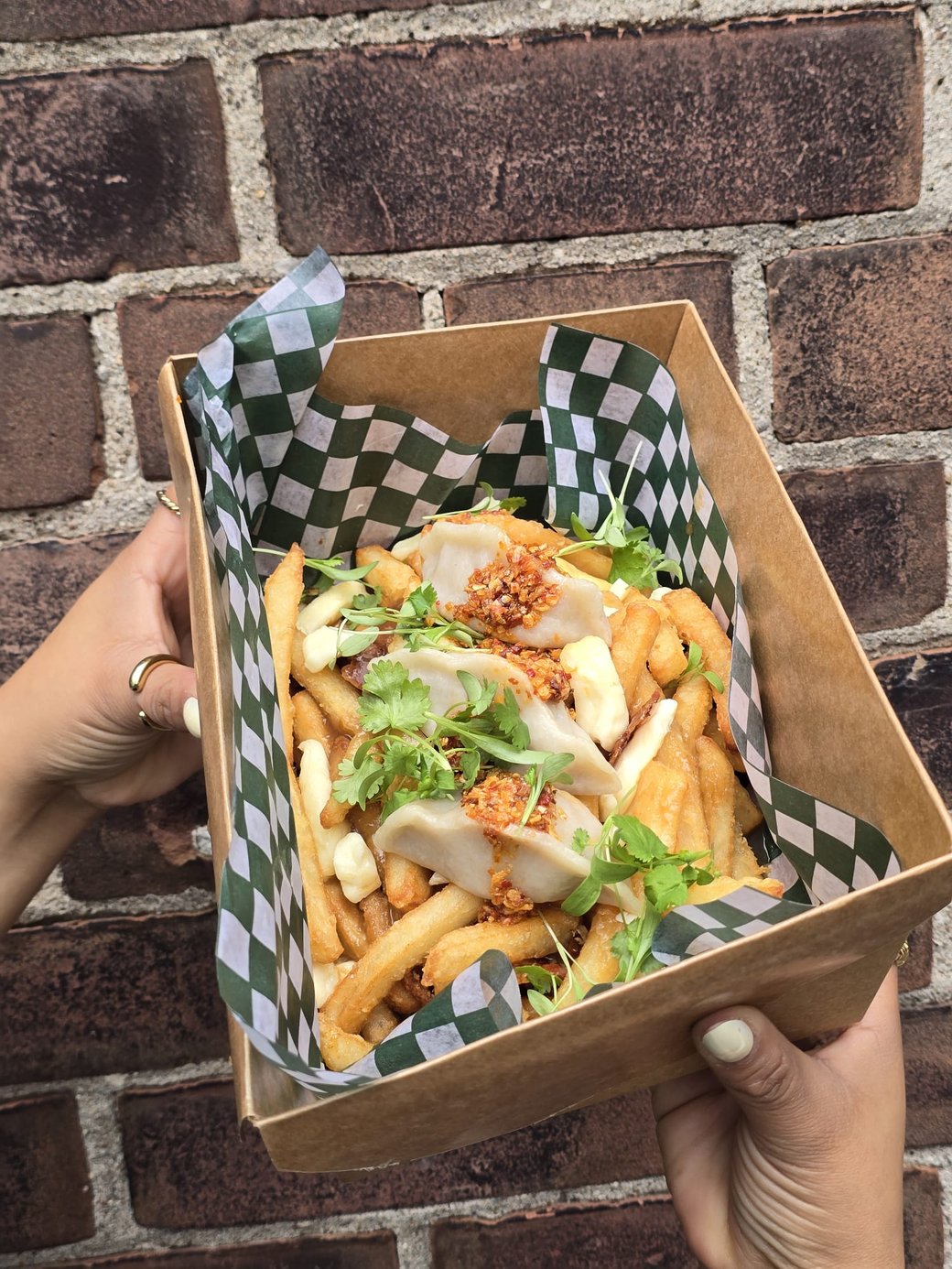 Spicy Dumpling Poutine