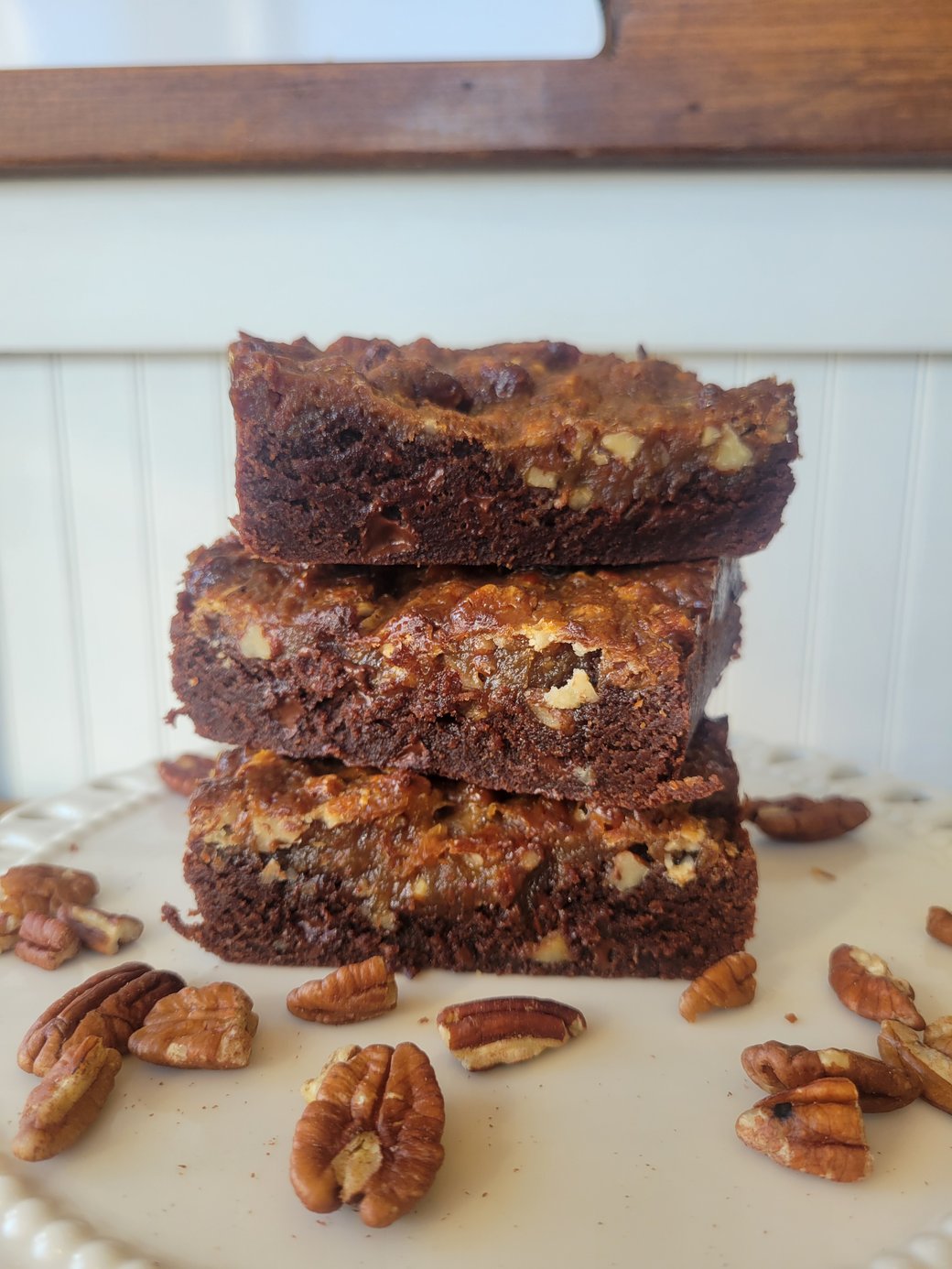 Pecan pie brownies