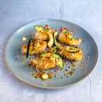 kataifi wrapped shrimp // lemon aioli, house tagarashi, avocado, honey, cilantro - yup, these beauties are on the menu for this week's tockhq box.