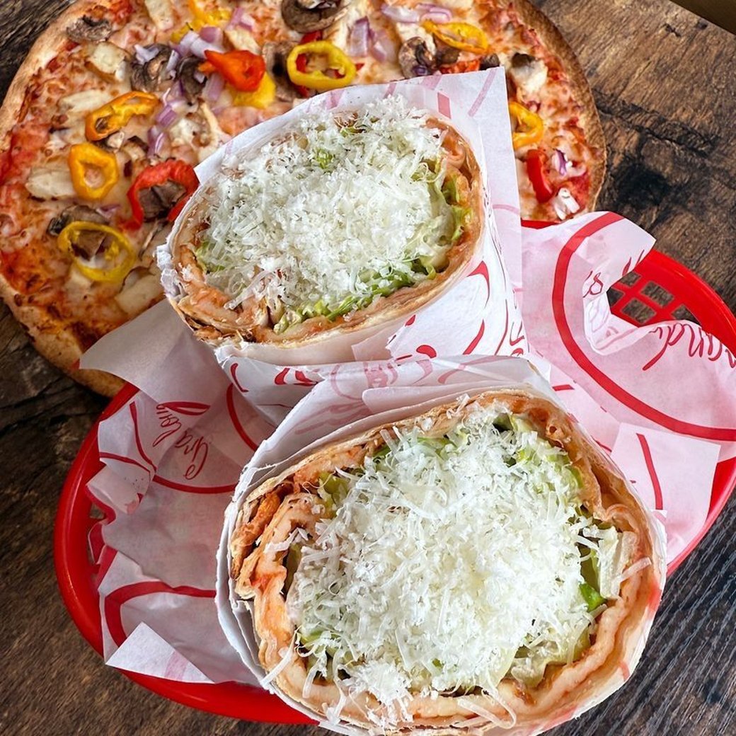 Pizza Caesar Wrap (Chicken)