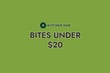 Bites Under $20, menu cover image