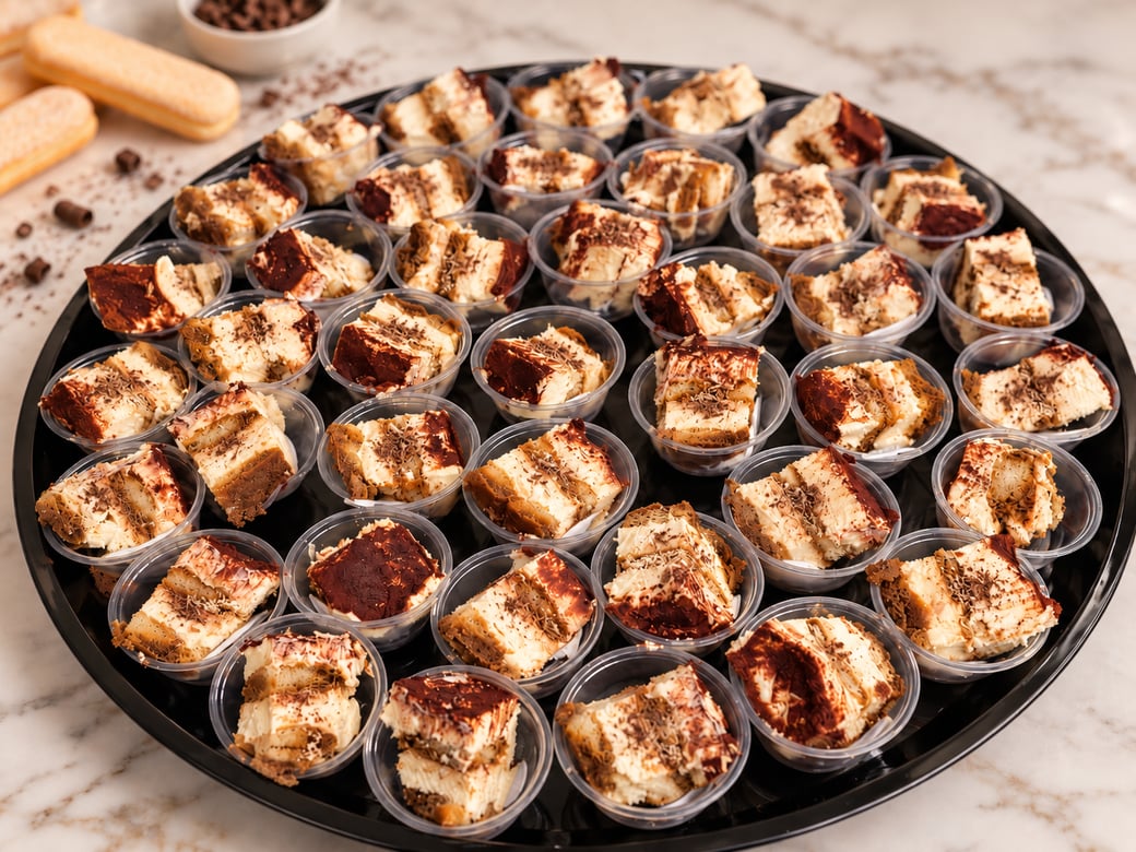 Tiramisu Bites Tray  40 Count