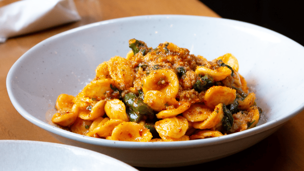 ORECCHIETTE RAPINI E SALSICCIA 