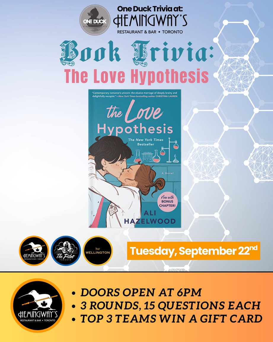 Book Trivia: The Love Hypothesis