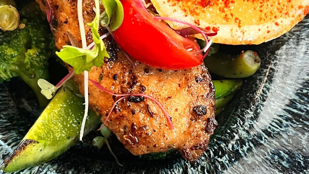 Grilled Cod Power Salad