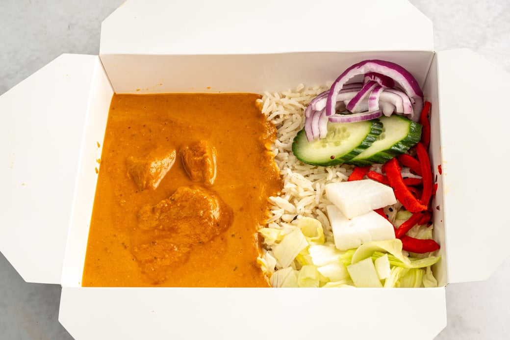 Creamy Butter Chicken Rice Bowl