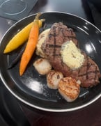 🥩 Weekend Special 🍽️
This weekend’s feature is a 10 oz Prime Graded Top Sirloin paired with 3 seared scallops, roasted rainbow carrots, garlic whipped potatoes, and a rich herby compound butter — all for just $30.
✨ Only at Prime Cuts Italian Steakhouse — while it lasts! 

#ItalianFlavors #HomemadeGoodness #DineInStyle #TreatYourself #FoodieFavorites #FoodLovers #ChefSpecial