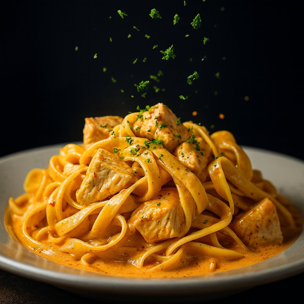 VODKA CHICKEN FETTUCCINE