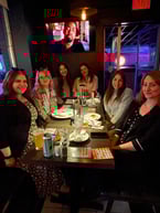 The Royal Hotel spa ladies visiting for Boozy Bingo night!