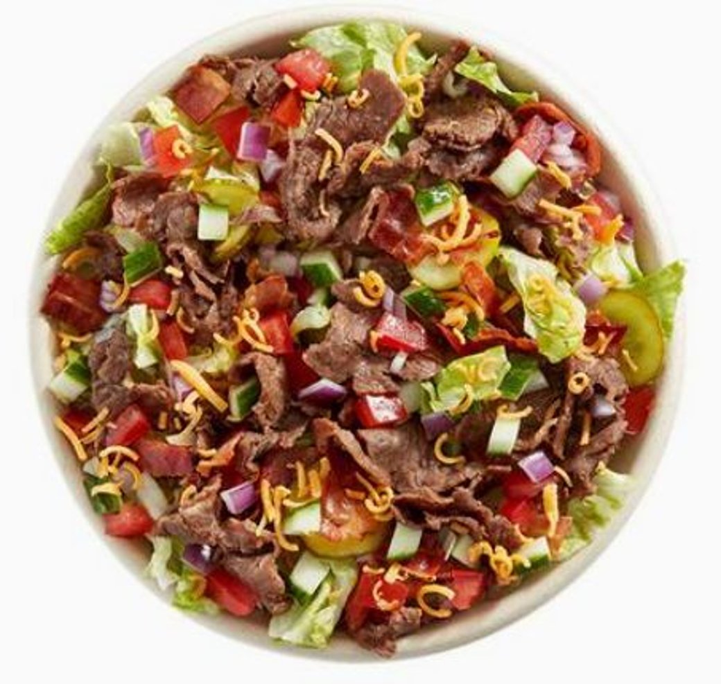 BBQ Bacon Cheeseburger  Small Salad