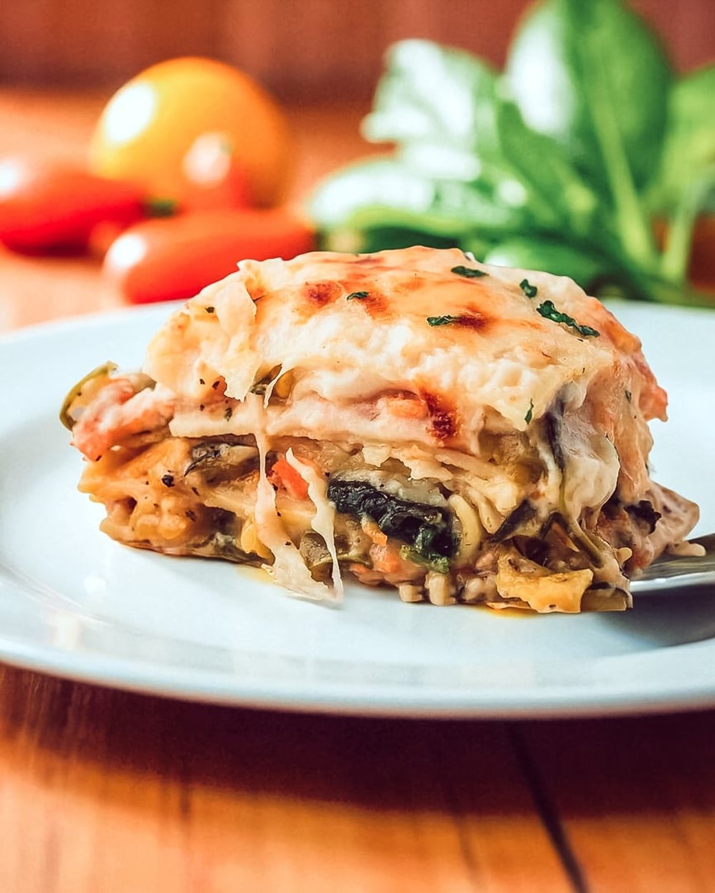 White Veggie Lasagna Serves 8-12