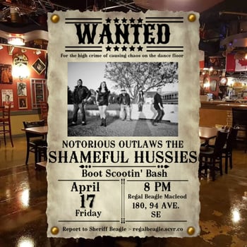 SHAMEFUL HUSSIES BOOT SCOOTIN' BASH