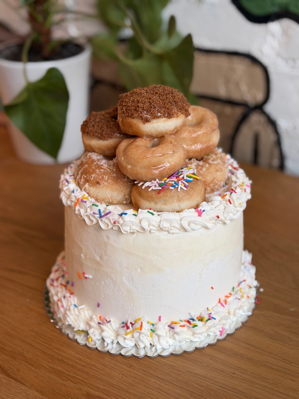 Vanilla  Donut Cake