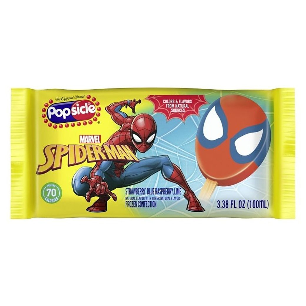 Spiderman Ice cream popsicle