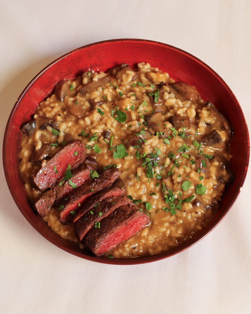 STEAK & MUSHROOM RISOTTO