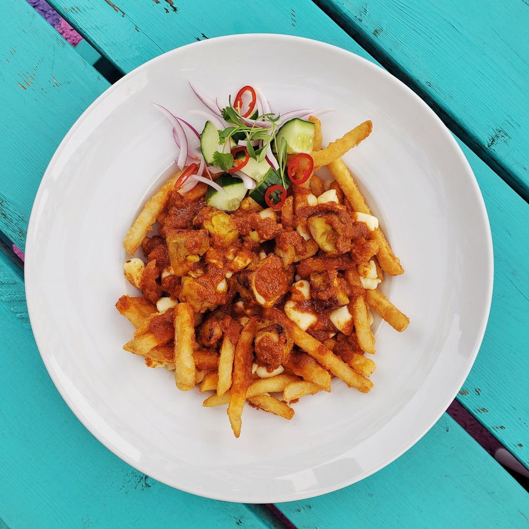Chicken Satay Poutine