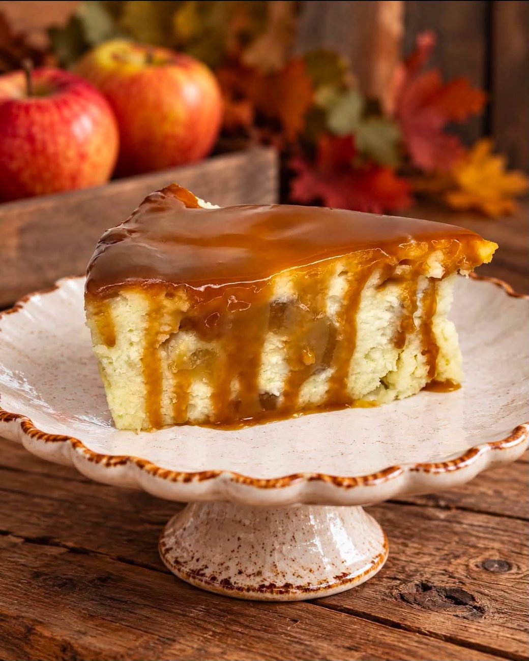 Apple Caramel Cheesecake Whole Serves 8-12