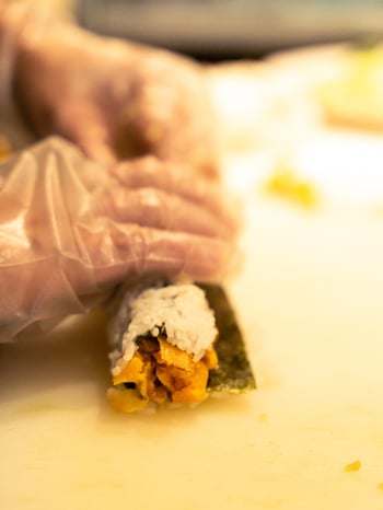 Step 1: Roll. Step 2: Eat. Step 3: Repeat. 

Visit our linkin.bio to order now! 
•
•
•
•
#sushiinn #sushitotonto #torontoeats #yorkville #sushilife #freshrolleddaily #japanese