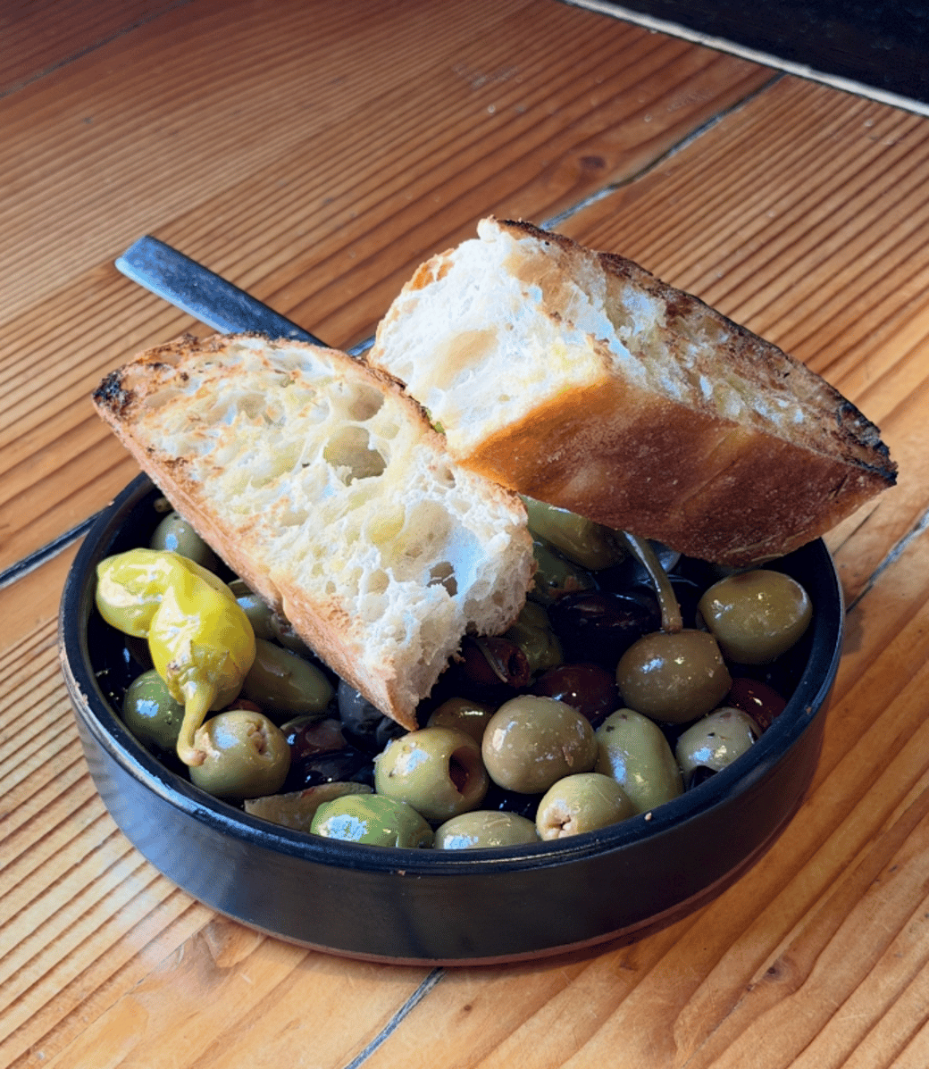 WARM MARINATED OLIVES