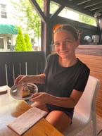 On her 13th birthday, Gary and Abby made a special dessert together. Happy birthday Abby!