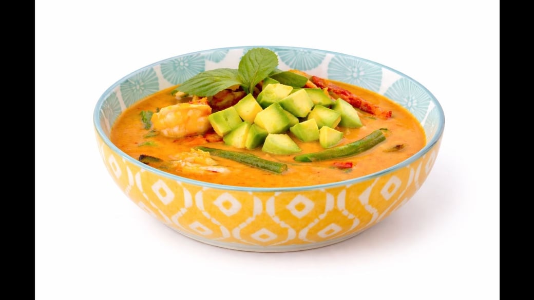 Shrimp Avocado Panang Curry (Gluten-Free)