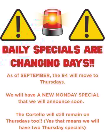 New Monday Special!