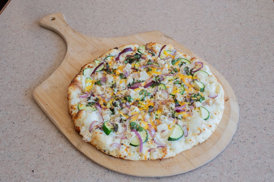 Lemon Pepper Chicken Pizza