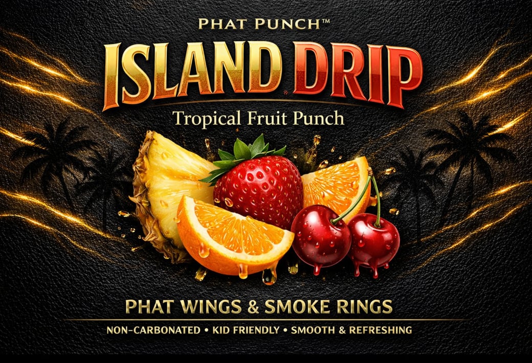 Phat Punch - Island Drip 16oz Tropical Pineapple Fruit juice