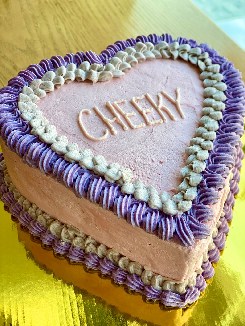***PICK UP ONLY ON FEB 13 AND 14*** Valentines Day Heart Shaped Cake - Vegan
