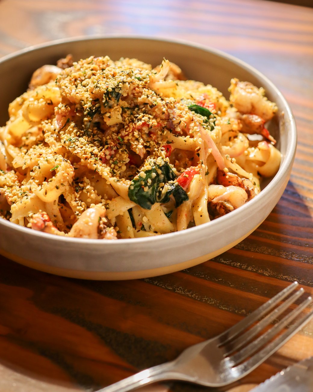 Caribbean Jerk Shrimp Pasta
