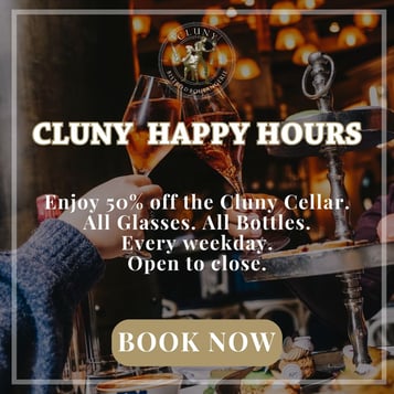 Enjoy 50% off of the Cluny Cellar!