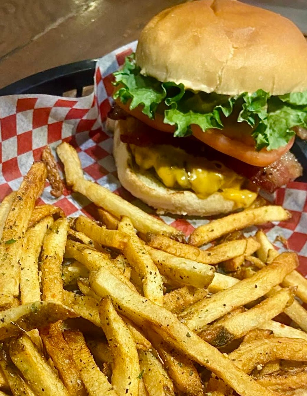 Smoky Candied Bacon Burger