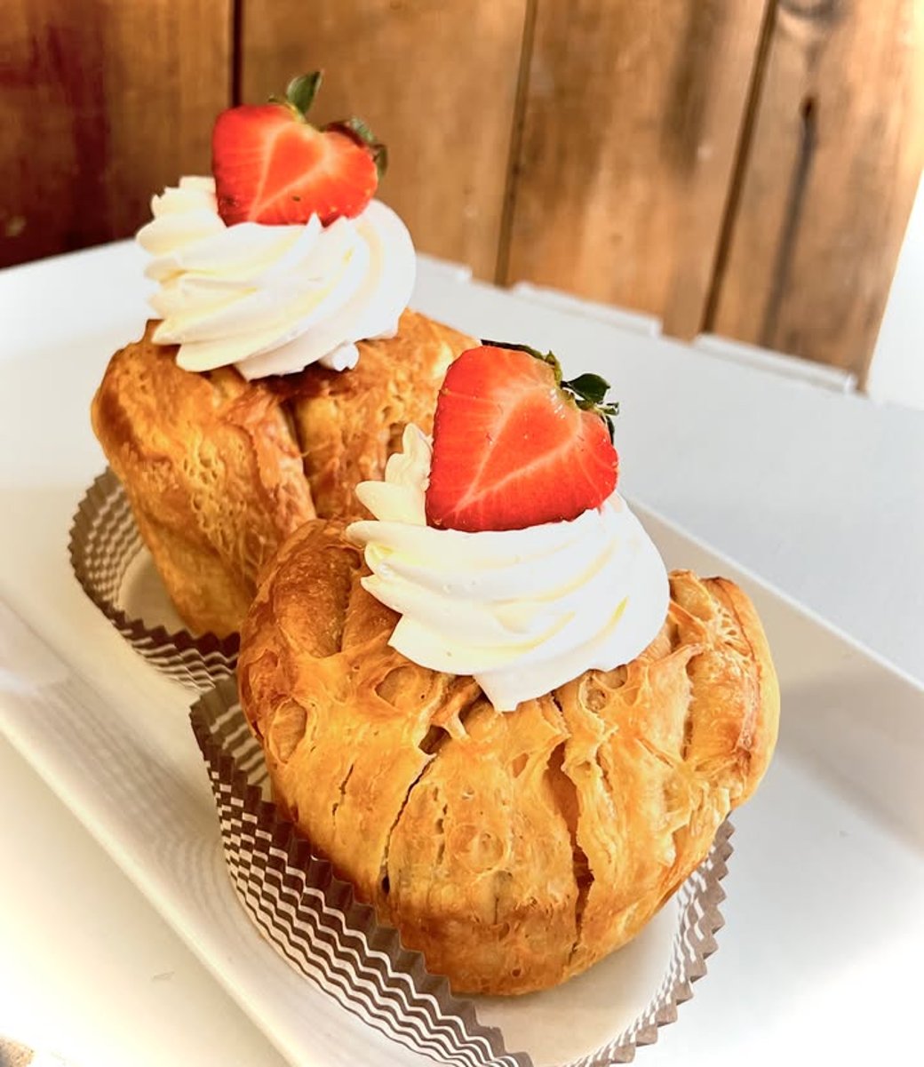 Strawberry Custard Croissant