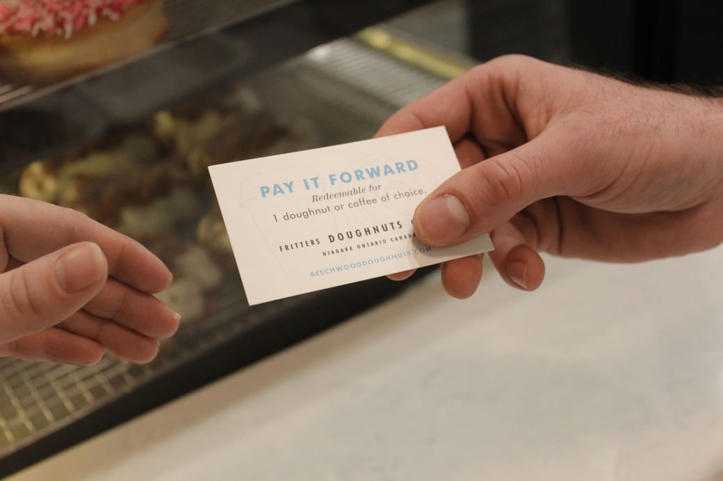 Add a Pay It Forward Card