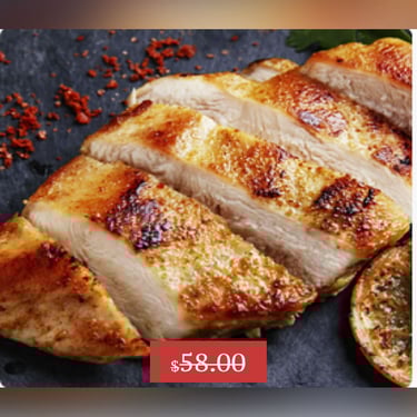 Chicken Breast Raw 5oz (Approx 28 per case) , shop product