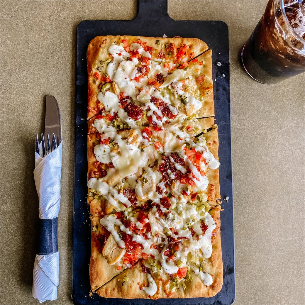 Dill Pickle Ranch Chicken Flatbread