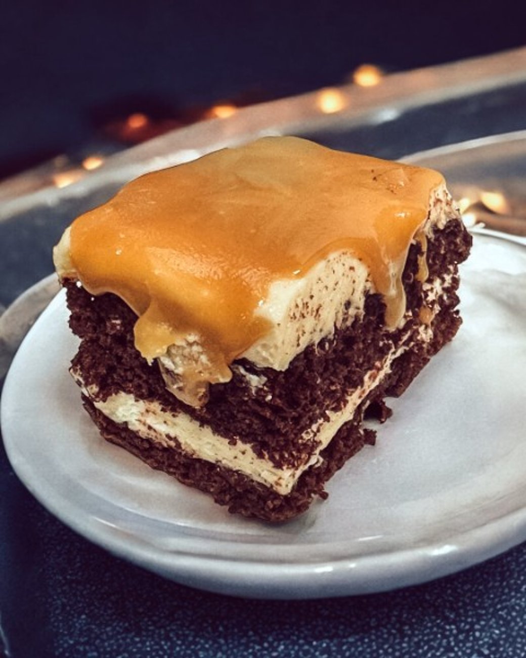 Chocolate Espresso Caramel Cake