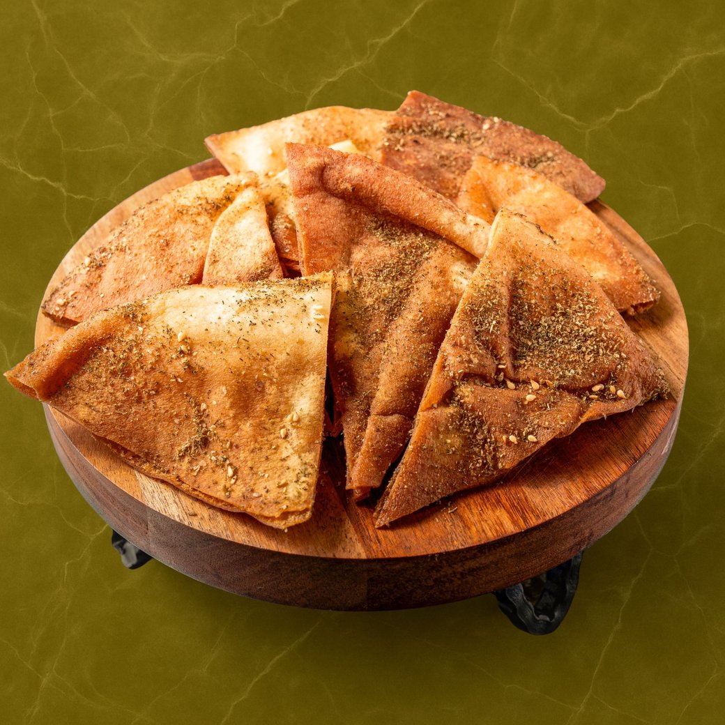 Fried Pita Bread with Zaatar