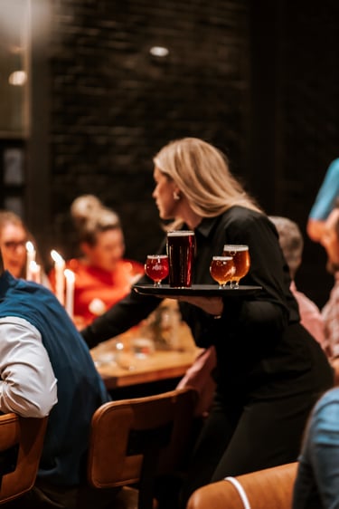 An intimate private dining room. Ideal for specialized events.