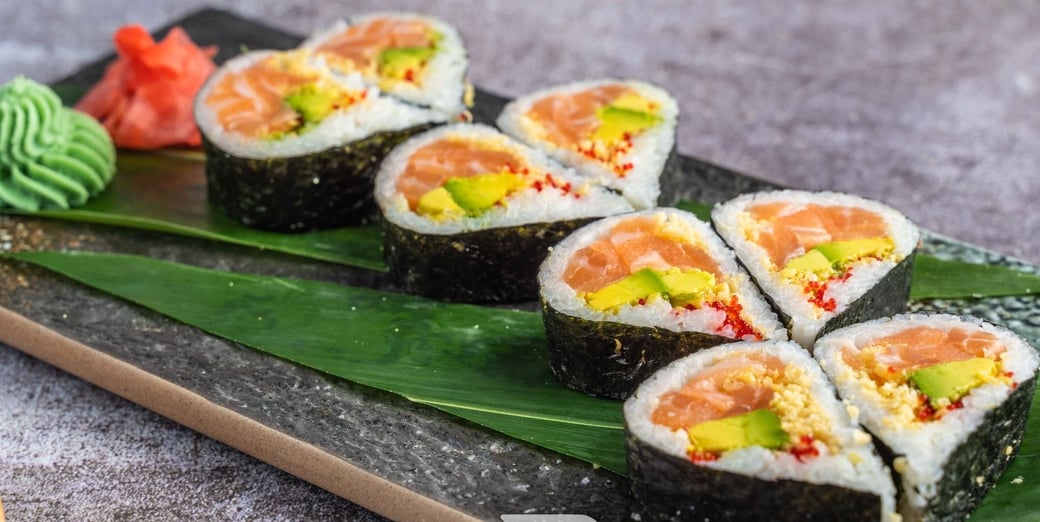 Spicy Salmon Heart Kamakazi Roll (8)