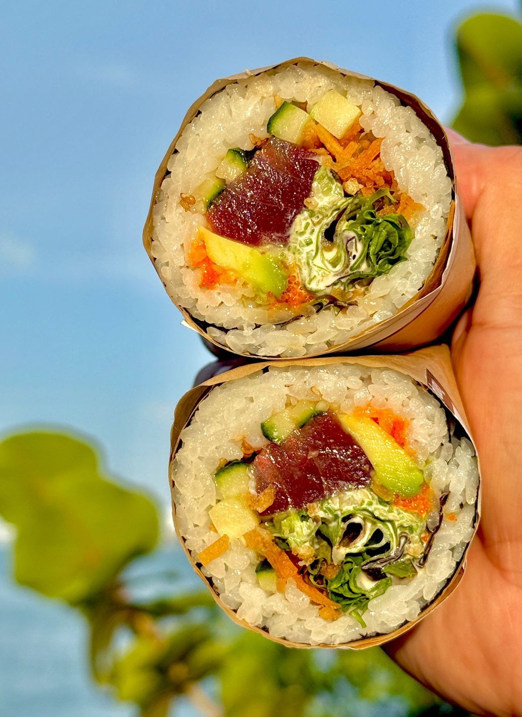 Tuna Sushi burrito + Chips