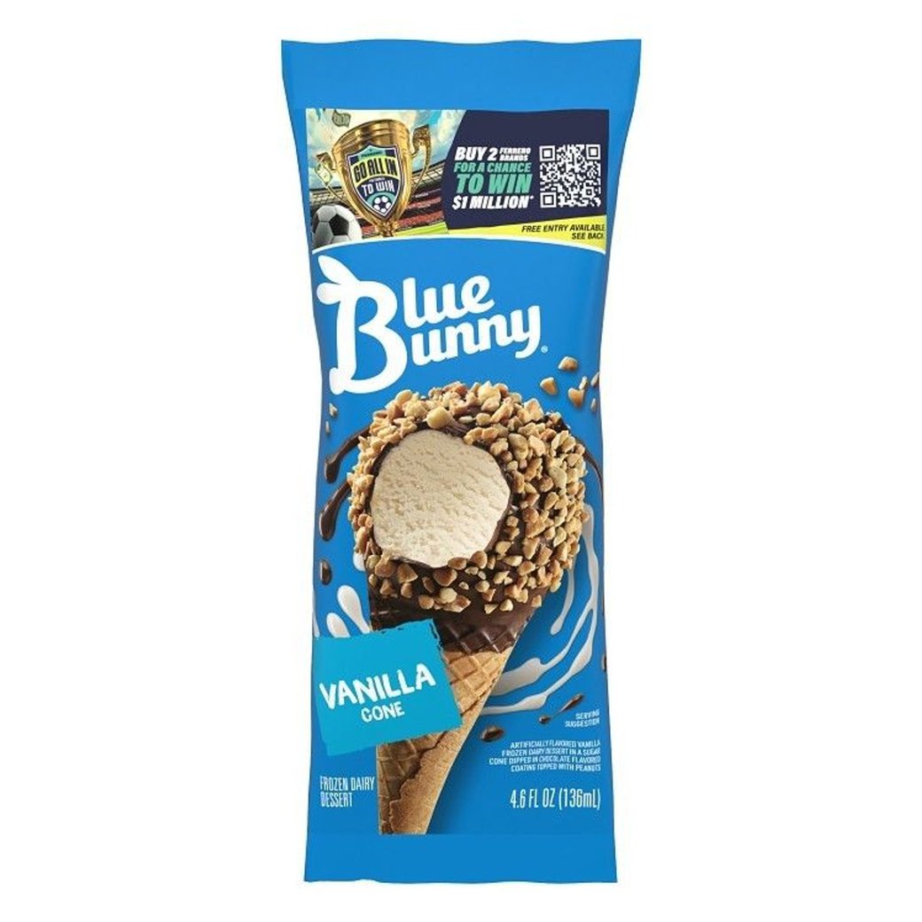 Blue Bunny Vanilla Ice Cream Cone