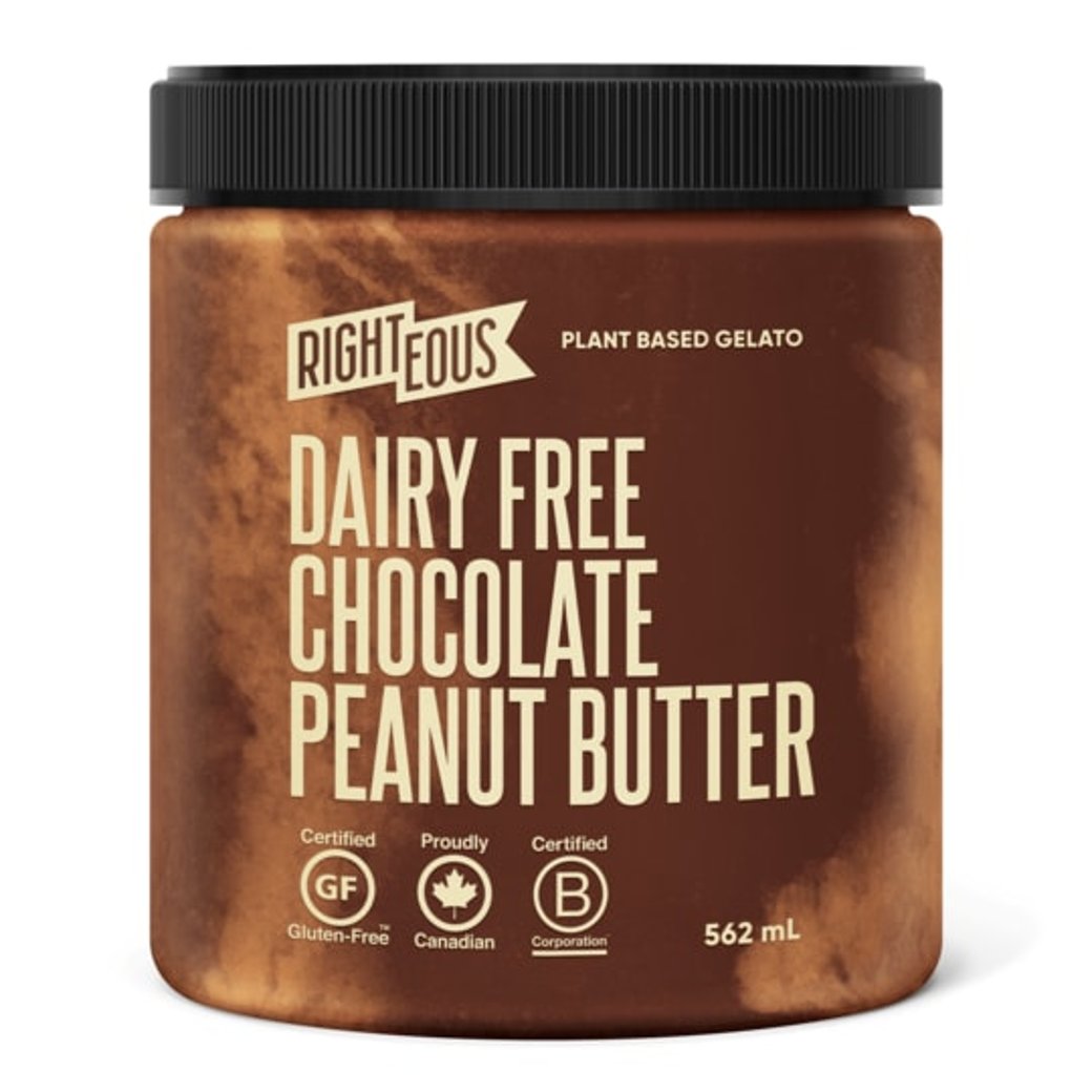 Chocolate Peanut Butter Plant Based Gelato- Dairy Free