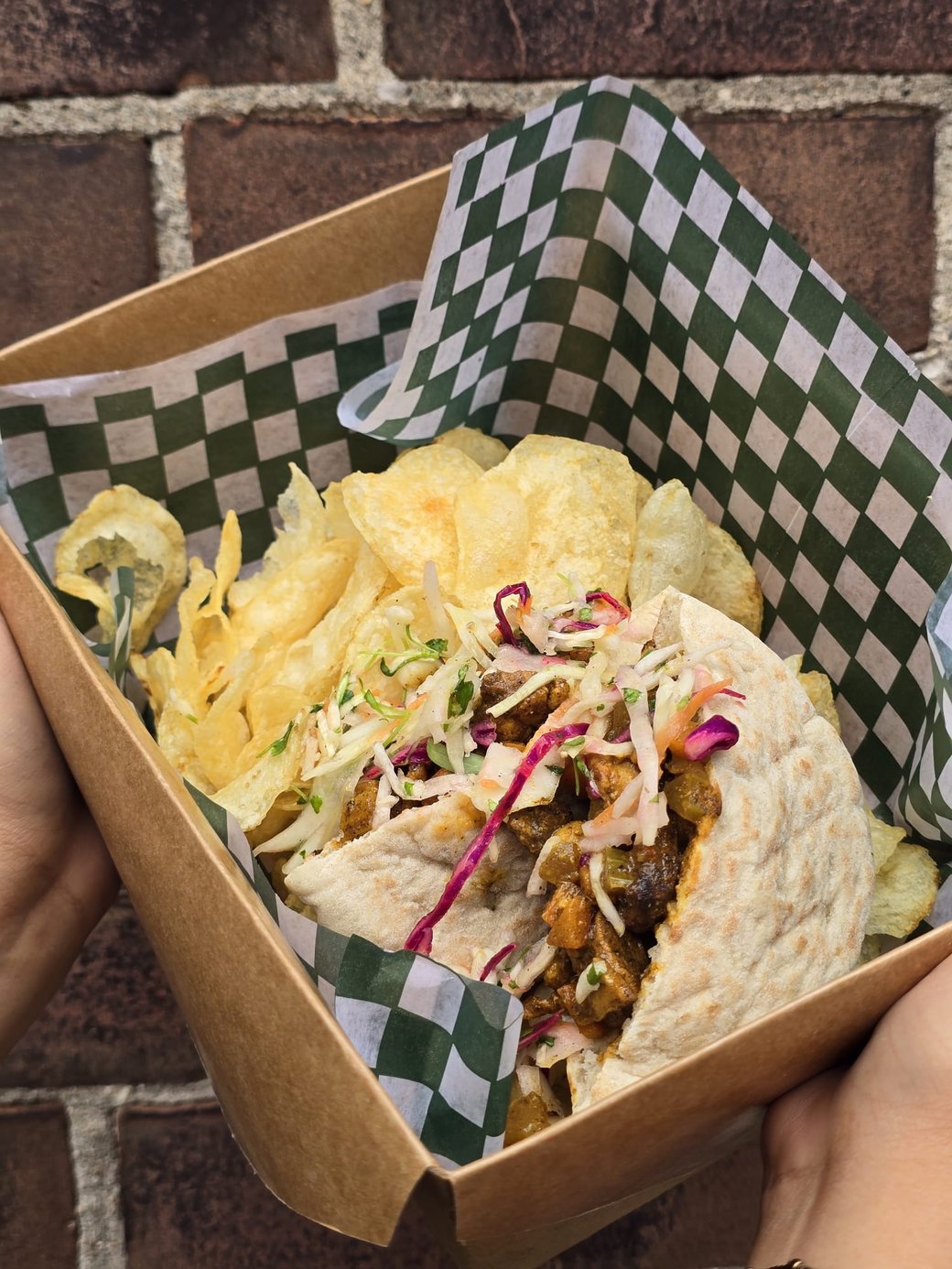 Chicken Bunny Chow Pita Pockets