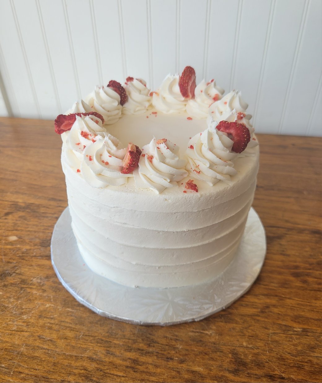 Strawberry shortcake party cake