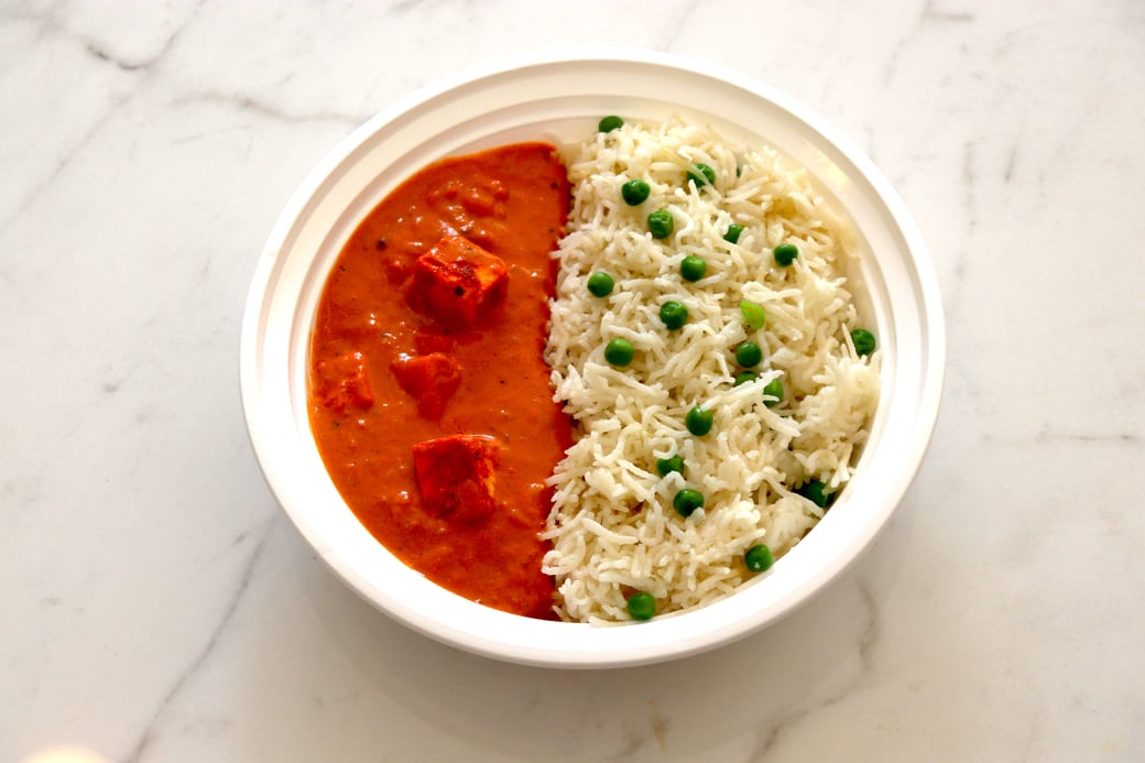 PANEER TIKKA MASALA - GREEN PEA PILAF