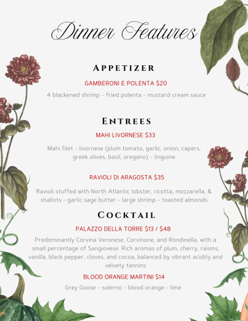 Features 10/27 - 10/29