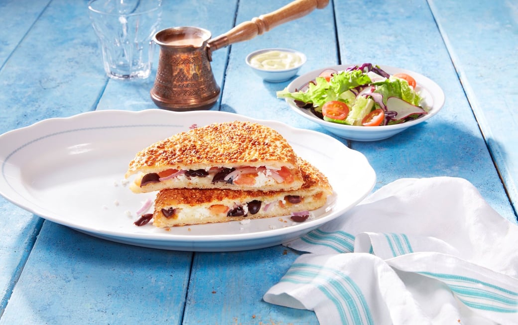 Feta & Kalamata Olives Grilled Sandwich