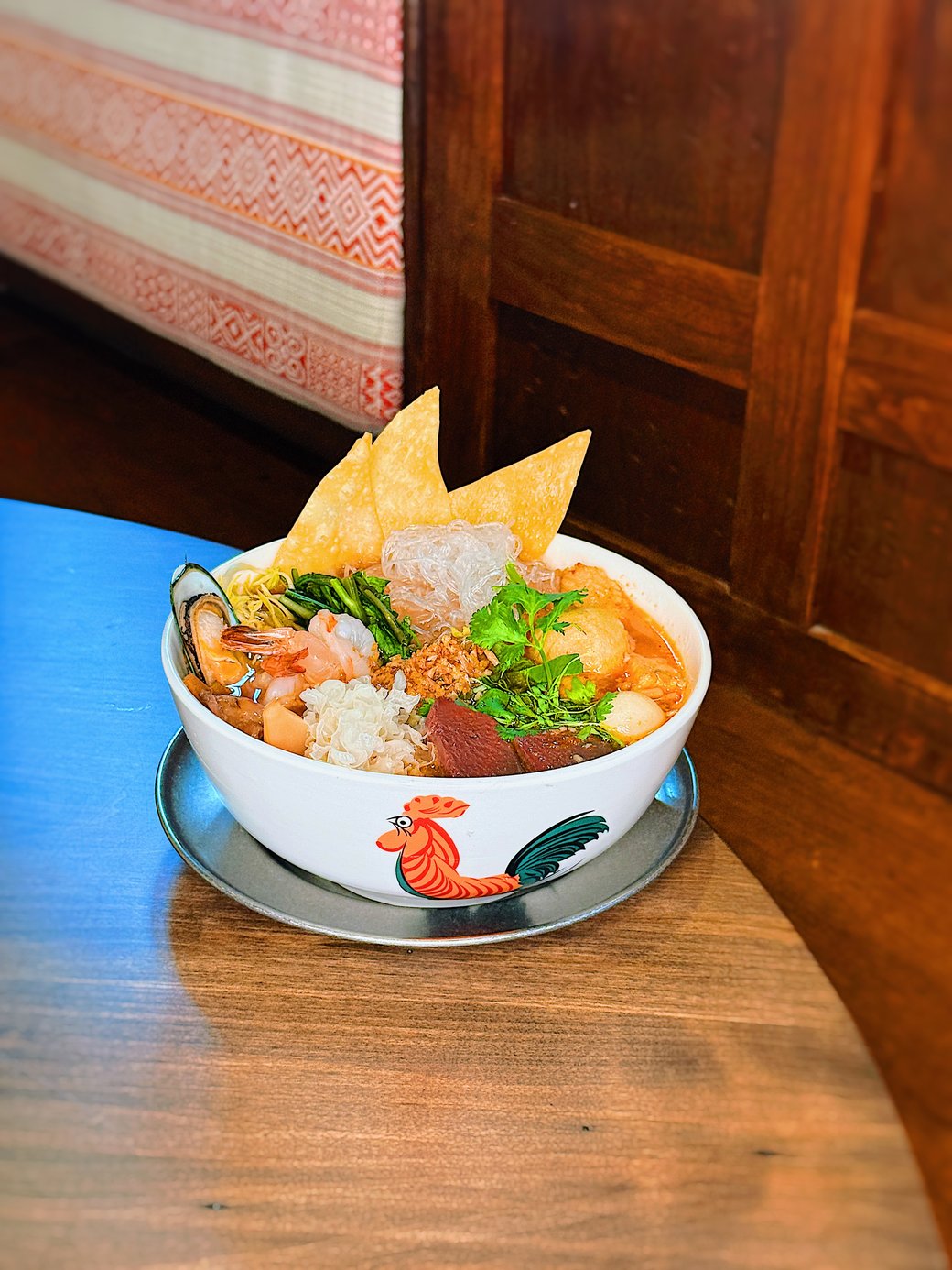 Seafood Yen Ta Fo Noodle Soup